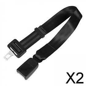 2xPortable Adjustable Car Seat Belt Buckles Extender 22-35 inch for Baby Seat