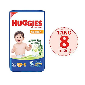 Tãbỉm quần HUGGIES SKINCARE gói SUPER JUMBO size XL 608 miếng