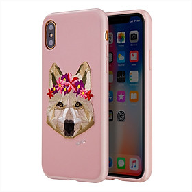 Ốp lưng iPhone X hiệu VIVA Lupine - Hồng - Hàng nhập khẩu