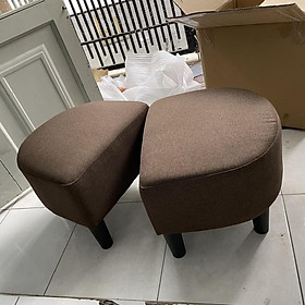 Mua Bộ ghế đôn sofa Phòng Khách nhỏ - Combo 2 ghế đôn sofa Bed màu nâu vải bố