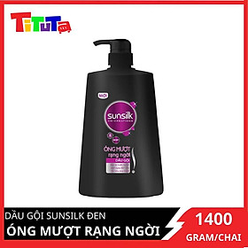 Dầu gội Sunsilk Óng Mượt Rạng Ngời 1.4kg giành cho tóc thô xơ với tinh nghịch hóa học Bồ Kết truyền thống