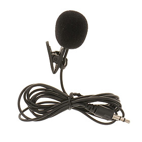 3.5mm Hands Clip On Mini Lapel Mic Microphone For Notebook Laptop