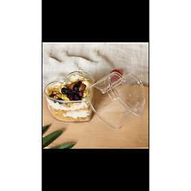 Mua Cốc Đựng bánh Mousse hình tim có nắp - 50 cái