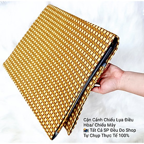 Chiếu mây lụa, chiếu điều hòa cao cấp gọn nhẹ tiện lợi, chất mây dày loại 1 siêu thoáng mát