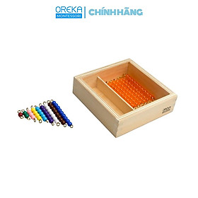 Đồ chơi trẻ em Oreka Montessori Hộp chuỗi hạt học số 11 đến 19 - 0520210