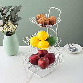 Mua Khay đựng bánh kẹo hoa quả 3 tầng trang trí bàn ăn nhà bếp- Khay đựng hoa quả decor bàn trà nhà hàng khách sạn