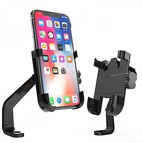 VINETTEAM Giá Đỡ Kẹp Điện Thoại Kim Loại Gắn Gương Chiếu Hậu Xe Máy H1/H2/C2 ,Hợp Kim Nhôm Cao Cấp Chống Trộm, Chống Rung Lắc, Dễ Dàng Lắp Đặt ,Điều Chỉnh Xoay 360 độ- Phiên Bản Mới- Hàng Chính Hãng