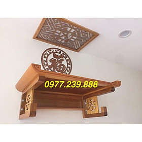 Mua bàn thờ gỗ sồi 107cm kèm chắn khói