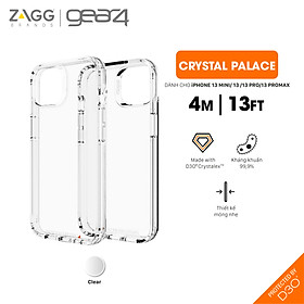 Ốp lưng chống sốc Gear4 D3O Crystal Palace 4m cho iPhone 13 series - Hàng chính hãng