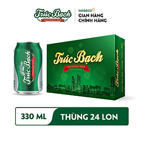 Bia Trúc Bạch - Thùng 24 lon 330ml