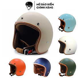 Mũ bảo hiểm 3/4 HT Helmet HP03 thời trang, cá tính, nhiều màu, Freesize ( 55-58.5cm) - Hàng chính hãng