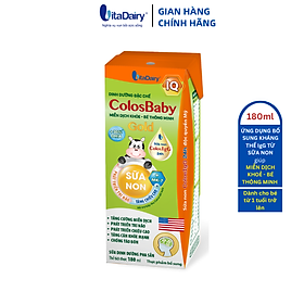 SBPS ColosBaby IQ Gold giúp bé phát triển trí não, miễn dịch khỏe, phát triển toàn diện/ thùng 48 hộp 180ml - VitaDairy