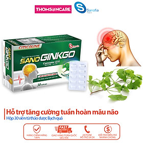 Viên bổ não Sano Ginkgo - Hỗ trợ tăng cường tuần hoàn máu não, giảm đau đầu