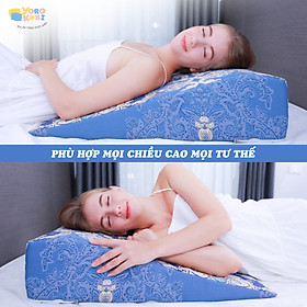 Mua GỐI TRÀO NGƯỢC DẠ DÀY NGƯỜI LỚN YOROKOBI  KÍCH THƯỚC CAO 70*60*18CM (Bo tròn)  THÍCH HỢP VỚI NGƯỜI BỊ TRÀO NGƯỢC ACID  Ợ CHUA  THOÁI HÓA CỘT SỐNG CỔ  HÀNG THƯƠNG HIỆU - COTTON HOÀNG GIA