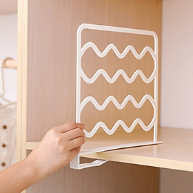 Mua Vách ngăn lưu trữ tủ quần áo  phân chia khu vực  sắp xếp gọn gàng 27.5x25.5x3cm (Bộ 5 cái)