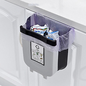 Mua Thùng Rác Gấp Gọn Thông Minh Treo Cạnh Tủ 2 Size Tiện Lợi Full Box