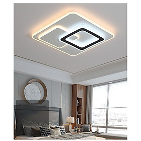 Mua Đèn ốp trần phòng khách 3 chế độ đổi màu có 2 hình tròn và vuông Mã 830 hqlight
