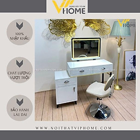 Mua Bàn trang điểm  bàn phấn kèm gương tích hợp đèn LED kèm nút cảm ứng thông minh và ngăn kéo để đồ tện lợi BTD-00072