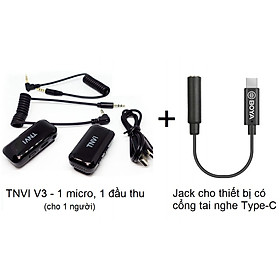 Mua Micro thu âm cài áo không dây TNVI V3 cho 1 người