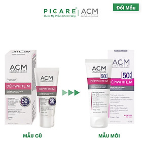 Kem chống nắng giảm nám & sạm da acm depiwhite m protective cream spf50+ 40ml