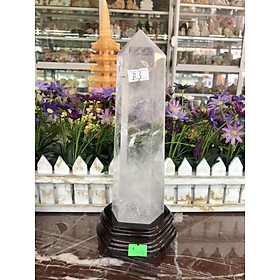 Mua Trụ đá phong thủy trấn trạch đá thạch anh trắng trong - Nặng 600g  880g và 1 44 kg