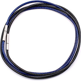Combo 2 sợi dây vòng cổ cao su - đen + xanh dương DCSEXD1