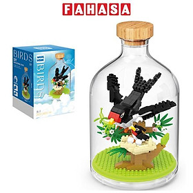 Đồ Chơi Lắp Ráp Thế Giới Động Vật - Chim Én - Wise Hawk 6051 (2850)