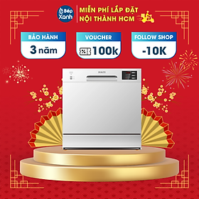 Mua Máy Rửa Chén Ecalite EDW-SMS6080WH (Trắng) - 8 Bộ - 6 Chương Trình Rửa - Hàng Chính Hãng