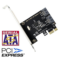 PCI-E SATA 1X 4X 8X 16X PCI-E Cards to SATA 3.0 2-Port SATA III 6Gbps Expansion Adapter Boards Add On Cards