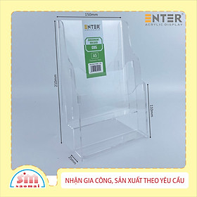Kệ nhiều giấy 2 ngăn mica Enter C05 15x21cm A5 đứng 2mm