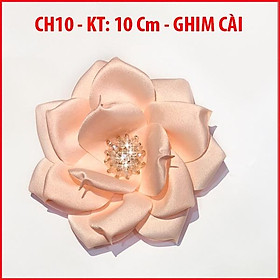 GOTI - Tag Hoa Trâm Cài Áo Cao Cấp Handmade Màu Pastel Nhụy Đính Pha Lê