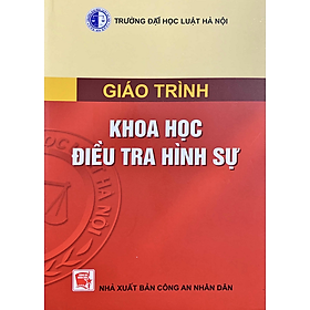 Mua Giáo Trình Khoa Học Điều Tra Hình Sự