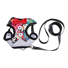 Cute Dog Vest Harness Leash Dog Walking Vest For Pet Wedding Costume Party