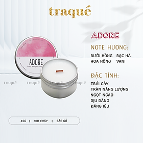 Nến thơm tinh dầu cao cấp không khói an toàn Candle Cup - Adore - XS - 45g (Hủ thiếc)