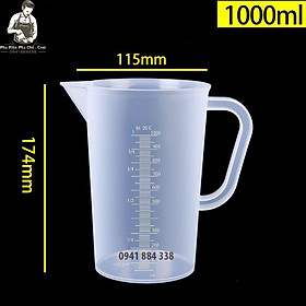 Mua Ca Đong 1000ml Có Vạch Chia Định Mức