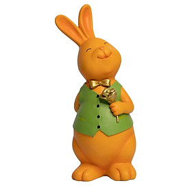 2pcs Rabbit Bunny Figurine Crafts Sculpture Gift Decorative Cabinet