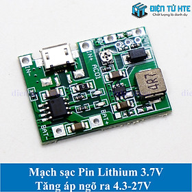Mua Mạch sạc - xả Pin Lithium Ion 3.7V - Tăng áp Ngõ ra 4.3-27V điều chỉnh