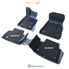 Thảm lót sàn xe ô tô 2 lớp BMW 3 Series New 320i/ 330i 2019-2024+nhãn hiệu Macsim 3W chất liệu nhựa TPE đúc khuôn cao cấp - màu đen