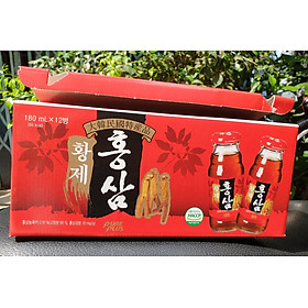 Hộp Nước Hồng Sâm Hàn Quốc King's Red Ginseng (180ml x 12)