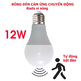 Mua Bóng Đèn Radar Cảm Biến Chuyển Động 12 W  Siêu Tiết Kiệm và Chống Trộm