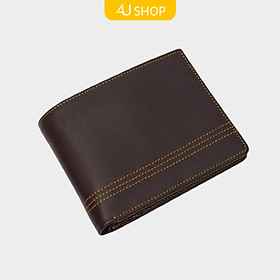 Bóp Ví Nam Da Bò Thật 4U Cao Cấp Dáng Ngang Sang Trọng F110N
