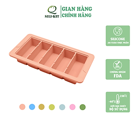 Mua Khay làm đá 5 ngăn cỡ lớn bằng silicon  dễ dàng làm đá và lấy đá ra khỏi khay