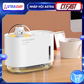 Mua Máy Phun Sương  Máy Tạo Độ Ẩm Mini Hình Mèo CTFAST-01 Dung Tích 300 ML  Cấp Ẩm Cho Da  Phòng Điều Hòa  Khuếch Tán Tinh Dầu  Hoạt Động Êm Ái Ánh Sáng Thay Thế Đèn Ngủ - Hàng Chính Hãng