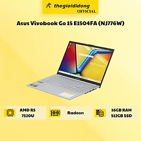 Mua Laptop Asus Vivobook Go 15 E1504FA R5 7520U/16GB/512GB/Chuột/Win11 (NJ776W) - Hàng Chính Hãng