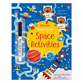 Sách tẩy xóa tiếng Anh - Usborne Space Activities