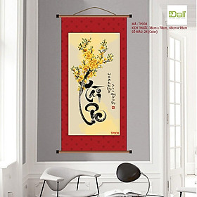 Mua Tranh tô màu số hóa DALI Tranh Thư pháp Tài Lộc TP008