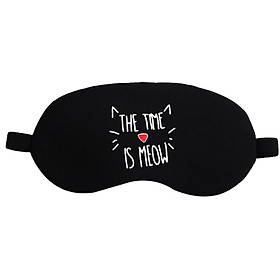 Bịt Mắt Ngủ Phong Cách Hàn Quốc Black (Tặng Kèm Túi Giải Nhiệt Làm Mát Mắt)