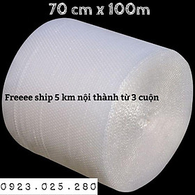 (70 cm x 100m) cuộn xốp hơi, xốp khí chống sốc, xốp nổ, bong bóng, giấy nilon bọc gói hàng tại hải phòng