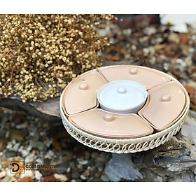 Mua Khay đựng mứt bánh kẹo tết bao khay mây đan 5 ngăn