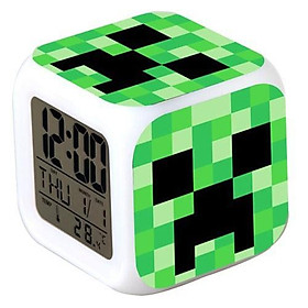Mua Đồng Hồ Minecraft Báo Thức Creeper tặng kèm pin
